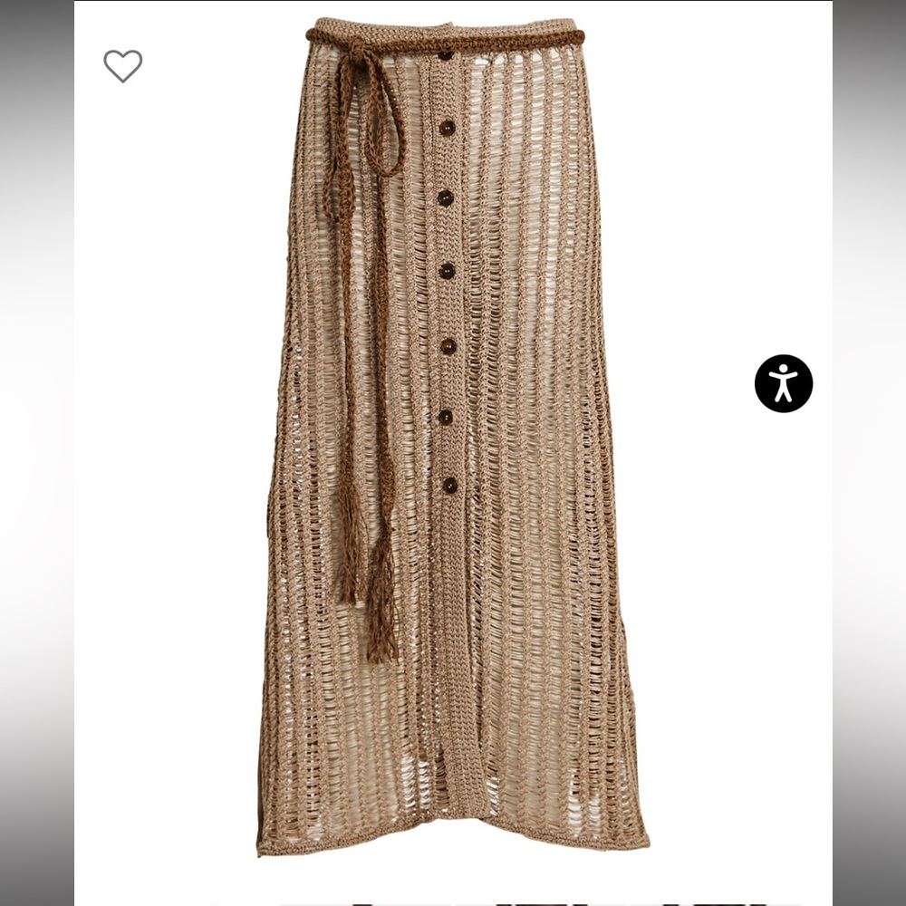 Solid & Striped Crochet Vivienne Midi Skirt